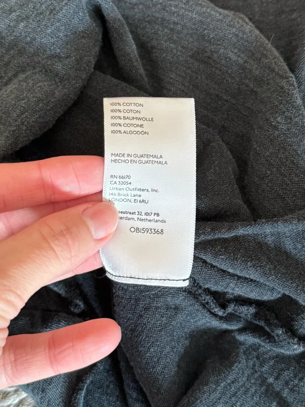 Free People We The Free Be My Baby Long Sleeve Tee Grey, size S, EUC!